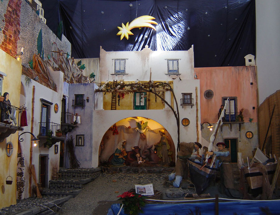 Il Presepe a Marina Corta di Lipari